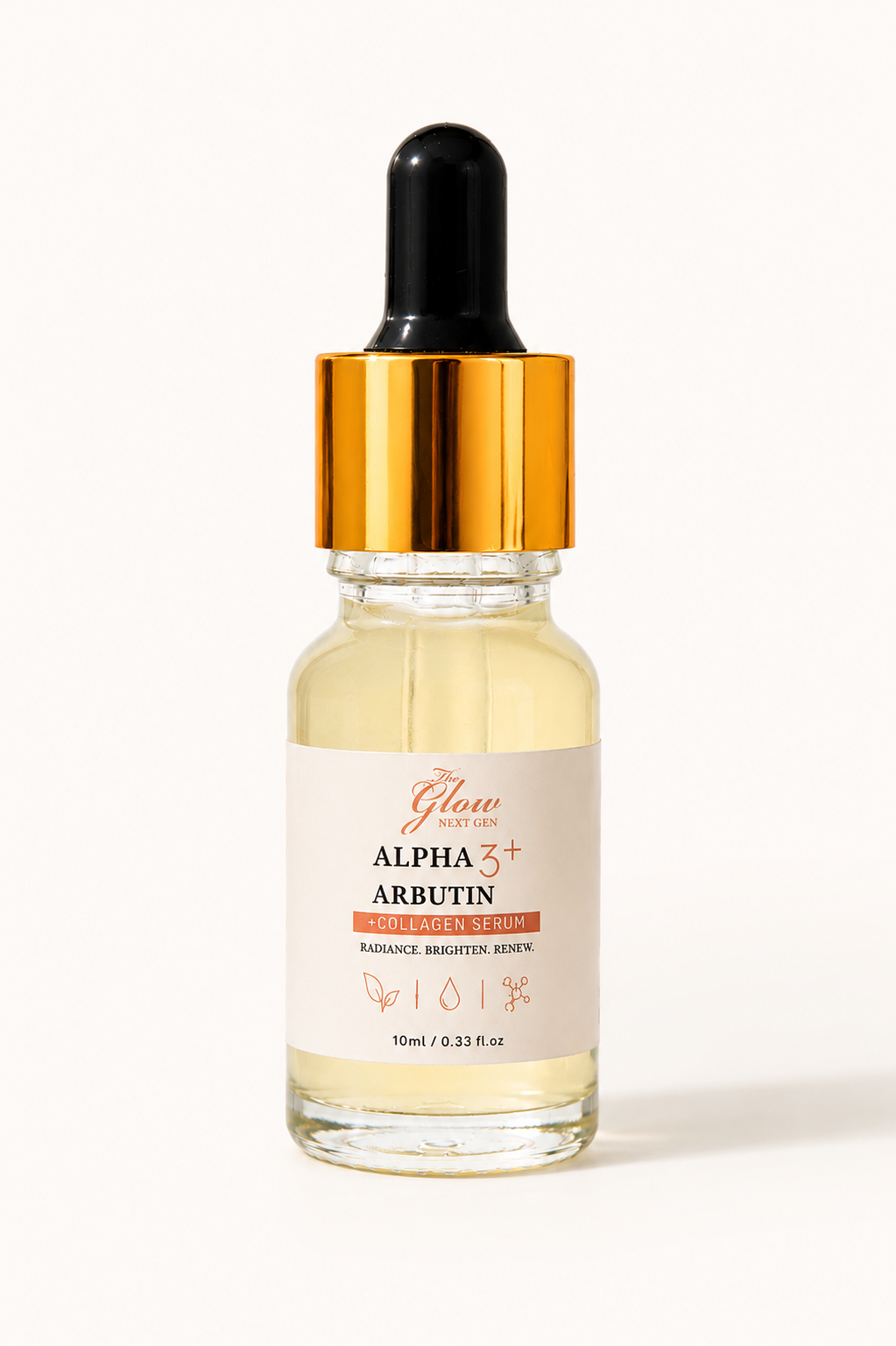The Glow Next Gen Alpha Arbutin 3+ Collagen Brightening Serum – 10ml, Dark Spot Corrector