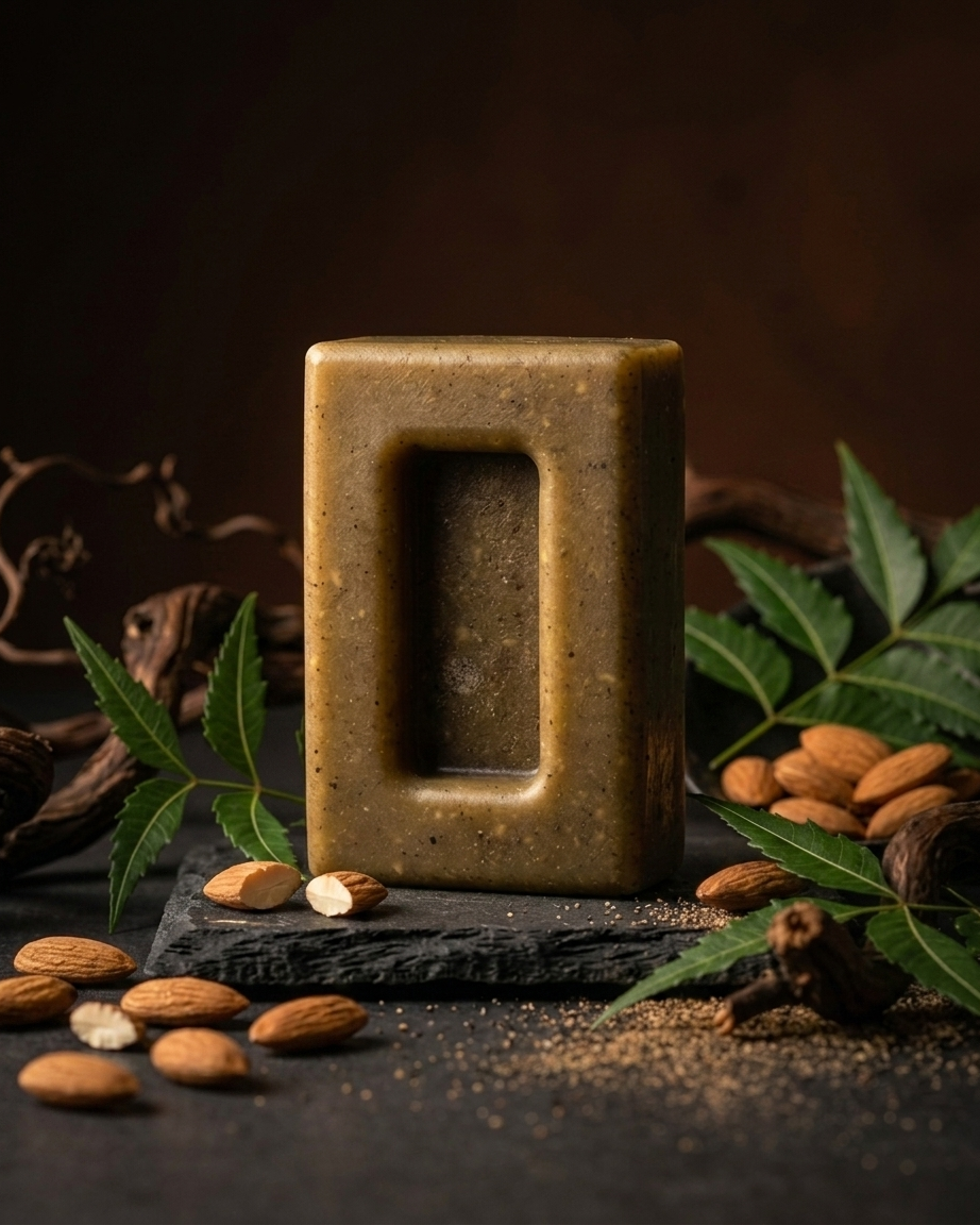 The Glow Next Gen Neem & Almond Handmade Soap Bar – Purifying, Antioxidant, All Skin Types